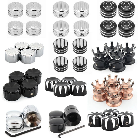 Motorcycle Spark Plug Head Bolt Cap Cover Plug Black/Chrome For Harley Twin Cam Touring 1999-2017 Sportster XL 883 1200 48 72