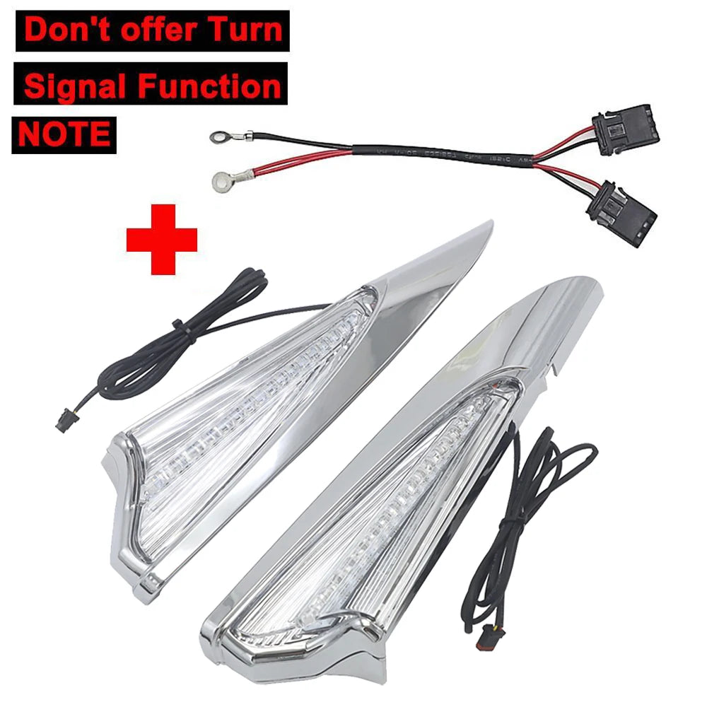 NEW GL1800 Motorbike Saddlebag Accent Swoop LED Light Case For Honda Goldwing GL 1800 F6B 2018 2019 2020 2021 Saddlebag Lights