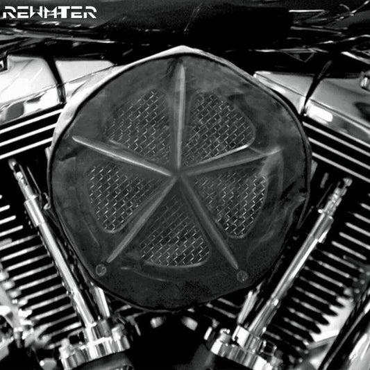 Black Waterproof Rain Sock For Harley Touring Sportster 883 1200 Softail Dyna Road King Electra Glide For Air Filter Cleaner Kit - RPM Rivals