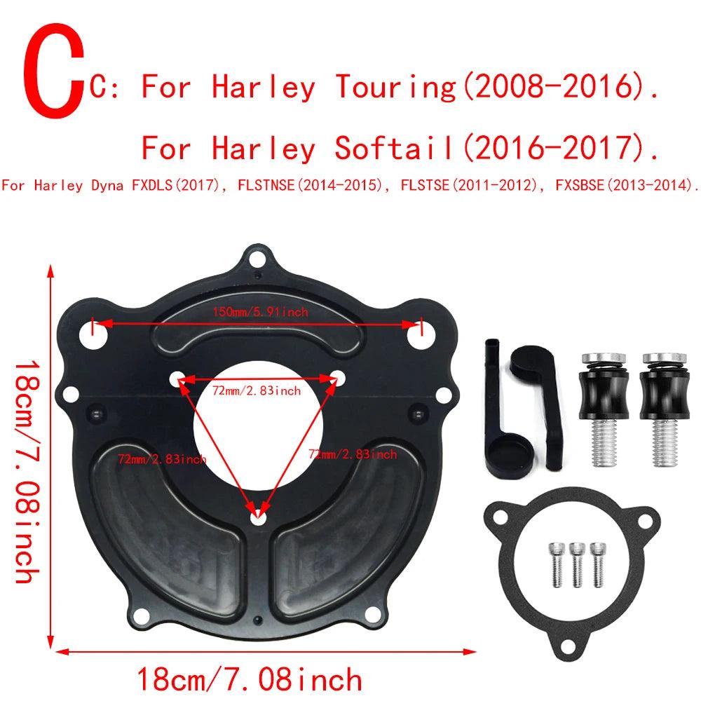 RSD Turbine Clarion Air Cleaner Matte Black Intake Filter For Harley Sportster Iron Softail FXSTF Touring FLHRC FLHTC Dyna FXDC - RPM Rivals