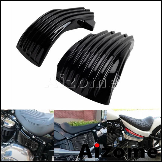 Motorcycle Accessories Side Striped Battery Fairing For Harley Softail Slim Deluxe Heritage Classic Low Rider Street Bob 18-2022 - RPM Rivals