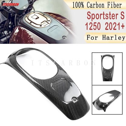 For Harley Sportster S RH 1250 1250S 2021 2022 2023 Central Tank Cover Fairing Kits Parts Motorcycle 100% Real Dry Carbon FIber