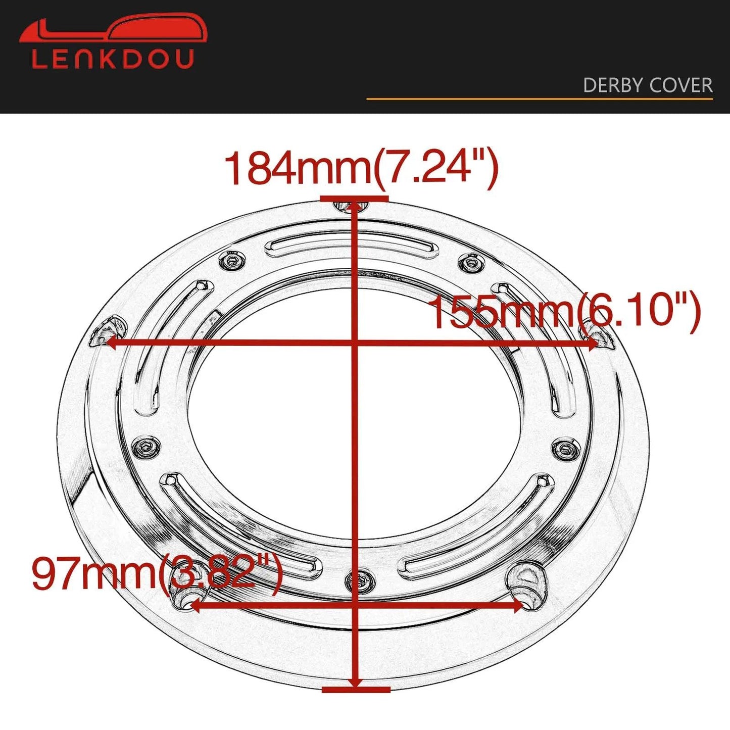 For Harley Touring Road King 1999-2015 Dyna Low Rider 1999-2017 Softail Street Bob 1999-2018 Motorcycle Derby Cover Black Chrome - RPM Rivals