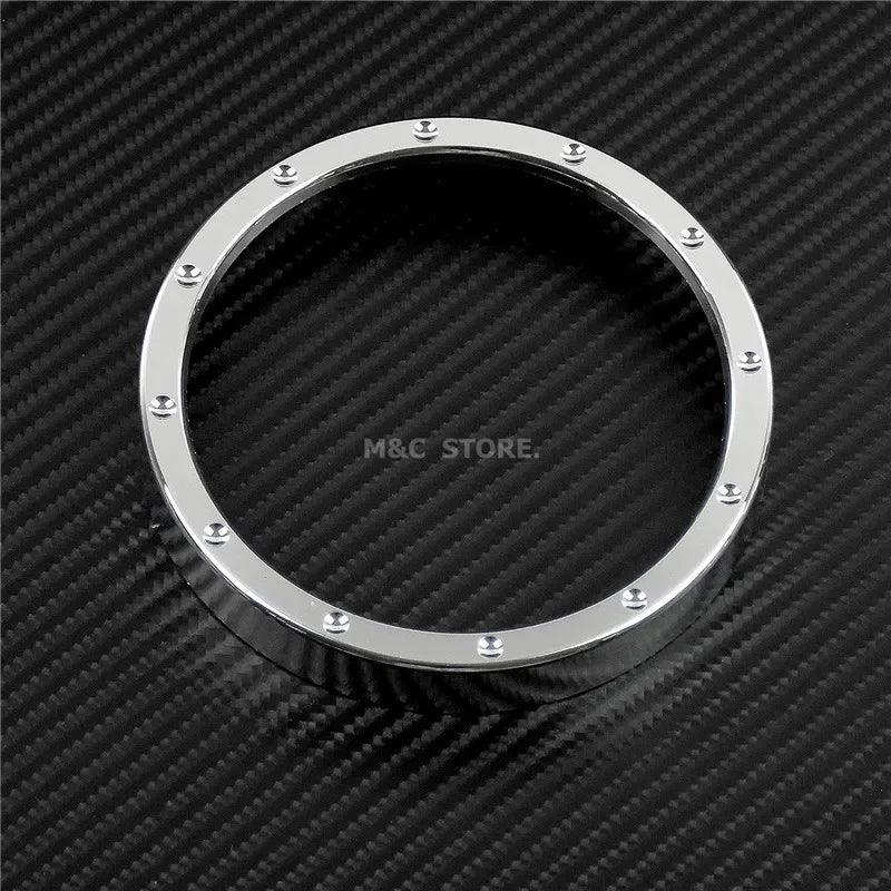 Motorcycle Black Speedometer Trim  Bezel Cover Billet CNC Cut For Harley Sportster 883 1200 XL XR Iron Dyna Stree Bob Low Rider - RPM Rivals