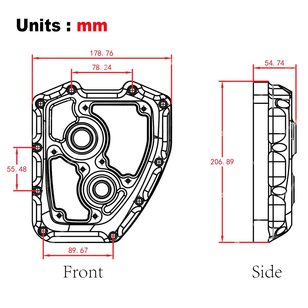 see through clarity Cam Cover For Harley Twin Cam Street Glide FLHX FLHR FLTR 06-16 softail Fat Boy FLSTF 01-17 Dyna CNC cut - RPM Rivals