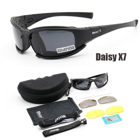 Daisy X7 glasses Men Military polarized Sunglasses Bullet-proof airsoft shooting Gafas smoke lens Motorcycle Cycling Goggles - RPM Rivals