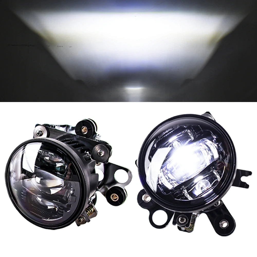 Gold Wing GL 1800 Auxiliary Lamp Motorcycle Pair LED Fog Lights Foglights W/ Attachment Kit For Honda Goldwing GL1800 2002-2017