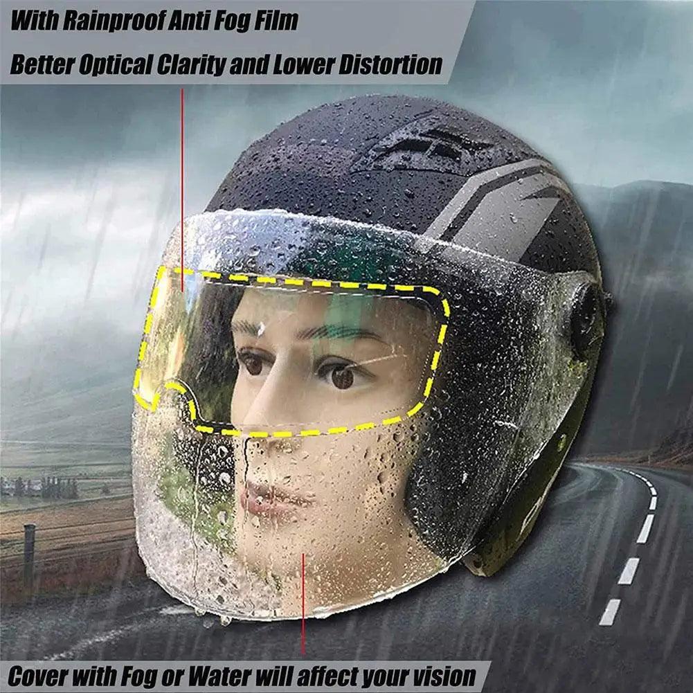 Universal Helmet Clear Anti-Fog Patch Film Rainproof Lens Film For Motorcycle Visor Clear Fog Resistant Moto Racing Accessories - RPM Rivals