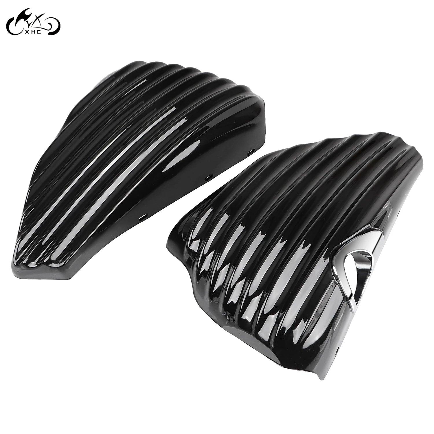 Black Side Battery Oil Tank Cover For Harley Sportster XL1200 883 Seventy Two XL1200V Forty Eight XL1200X Iron 883 XL883N - RPM Rivals