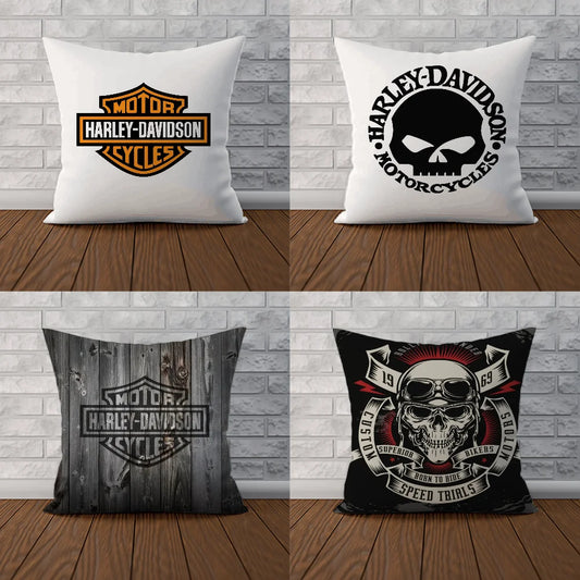 Pilow Cases Harley-Davidsones Pillowcase Cushion Cover 40x40 Pillowcases for Pillows 45x45 Cushions Covers for Bed Pillows