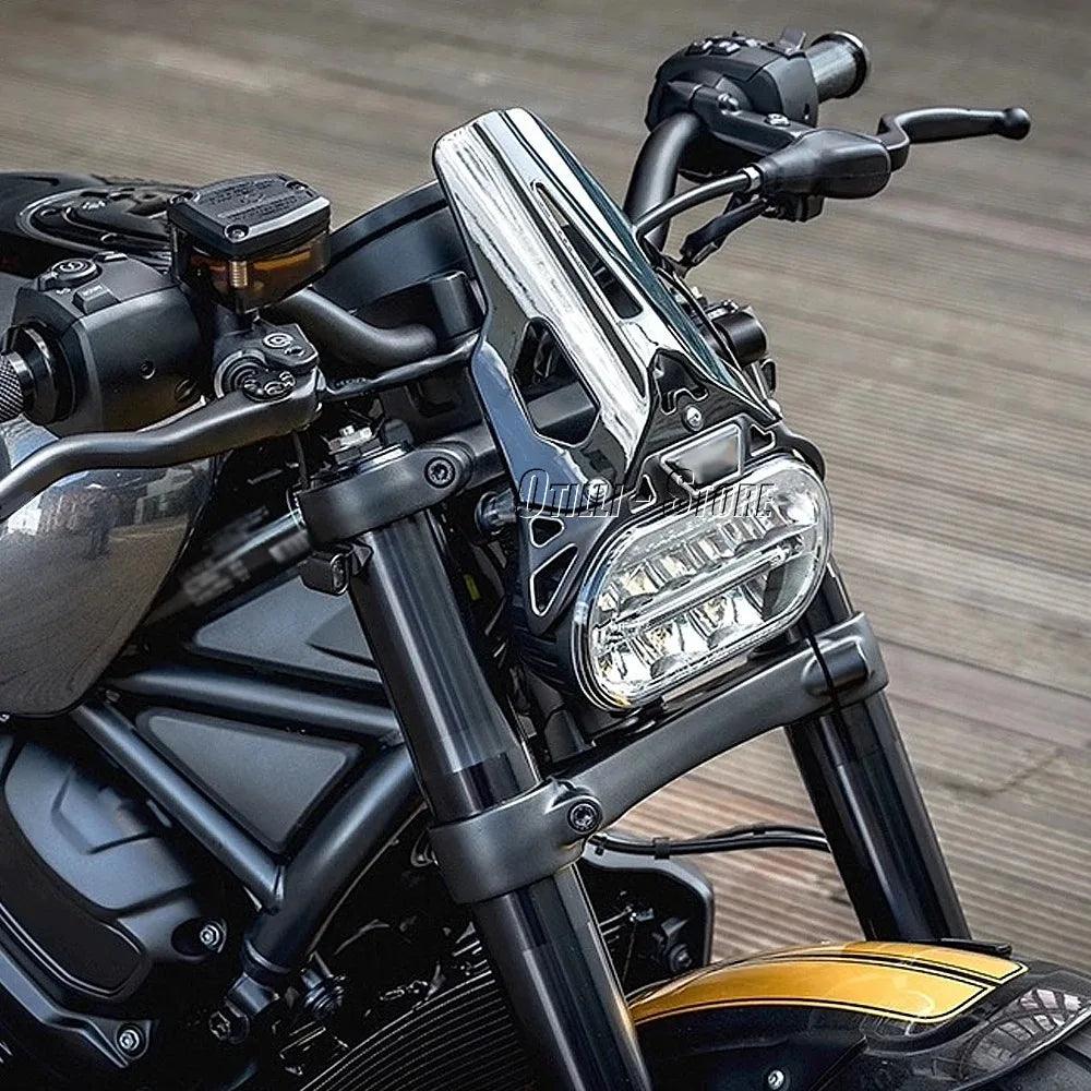 New For Sportster S RH1250S SPORTSTER S 2021 2022 2023 Windshield Wind Screen Deflector Windscreen Motorcycle Accessories Black - RPM Rivals