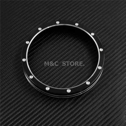 Motorcycle Black Speedometer Trim  Bezel Cover Billet CNC Cut For Harley Sportster 883 1200 XL XR Iron Dyna Stree Bob Low Rider - RPM Rivals