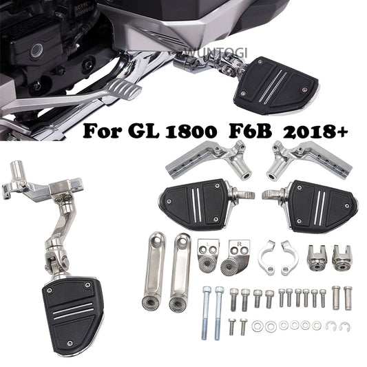 For Honda Gold Wing GL1800 Accessories - 3-Way Adjustable Highway Pegs - Compatible with Goldwing GL 1800 Tour DCT F6B