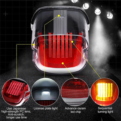 For Harley Davidson Motorcycle LED Rear Brake Tail Light Turn Signal For Harley Sportster Dyna Softail Touring Road Glide Fatboy - RPM Rivals