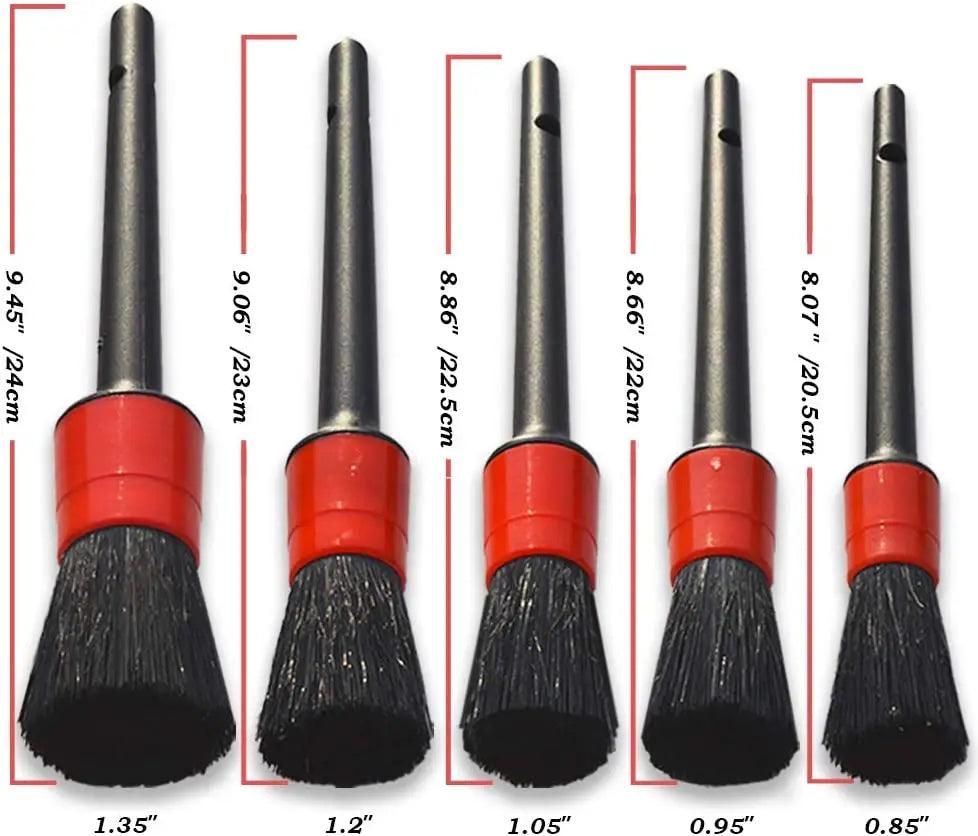 Car Wash Kit Car Detailing Brush Mixed Fiber Plastic Handle Automotive Detail Brushes for Cleaning Wheels Engine Interior - RPM Rivals