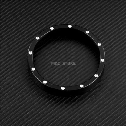 Motorcycle Black Speedometer Trim  Bezel Cover Billet CNC Cut For Harley Sportster 883 1200 XL XR Iron Dyna Stree Bob Low Rider - RPM Rivals