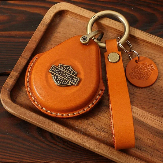 Suitable For Harley Motorcycle FOB Retro Key Pack X48 Induction Start 883 Keychain Cowhide Handmade Key Case