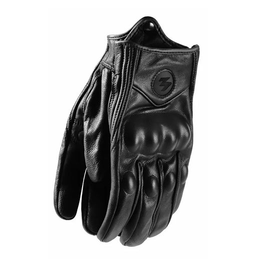 Motorcycle Gloves Leather Protection Goatskin Touchscreen