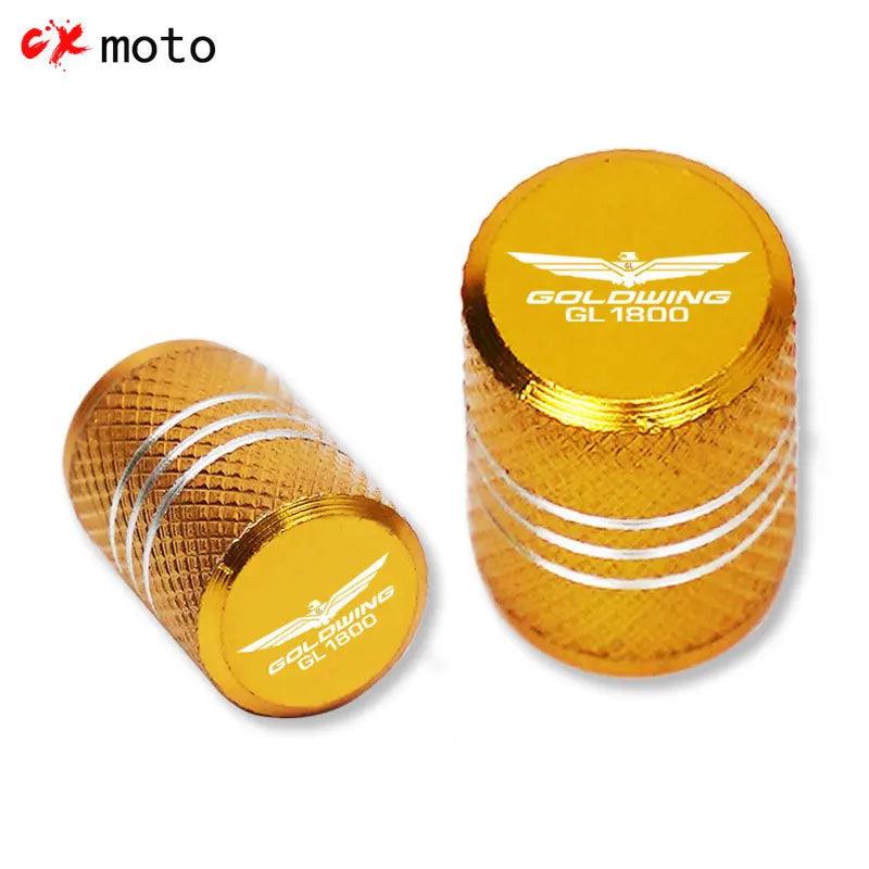 For HONDA Gold Wing 1800 GL1800 GL 1800 2001-2020 Motorcycle Tire Valve Air Port Stem Cover Cap Plug CNC Aluminum Accessories - RPM Rivals