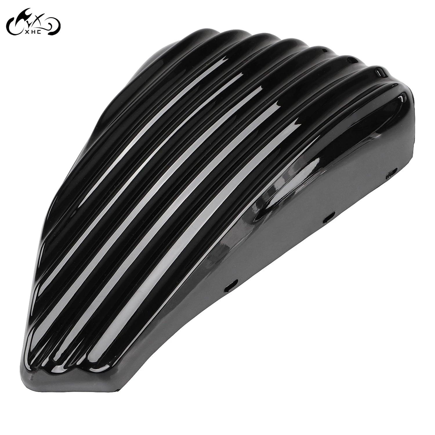 Black Side Battery Oil Tank Cover For Harley Sportster XL1200 883 Seventy Two XL1200V Forty Eight XL1200X Iron 883 XL883N - RPM Rivals