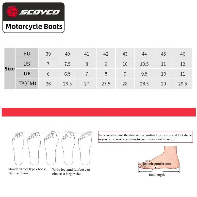 Scoyco Enduro Motorcycle Boots Man Waterproof Motorcyclist Shoes Brown Leather Motocross Boots Anti-slip Motorcycle Accessories - RPM Rivals