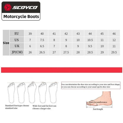 Scoyco Enduro Motorcycle Boots Man Waterproof Motorcyclist Shoes Brown Leather Motocross Boots Anti-slip Motorcycle Accessories - RPM Rivals