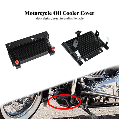 Motorcycle Oil Cooler Adapter Radiator Water Tank For Harley Touring Road King Road Electra Glide FLHR FLHT Ultra Classic 09-18 - RPM Rivals