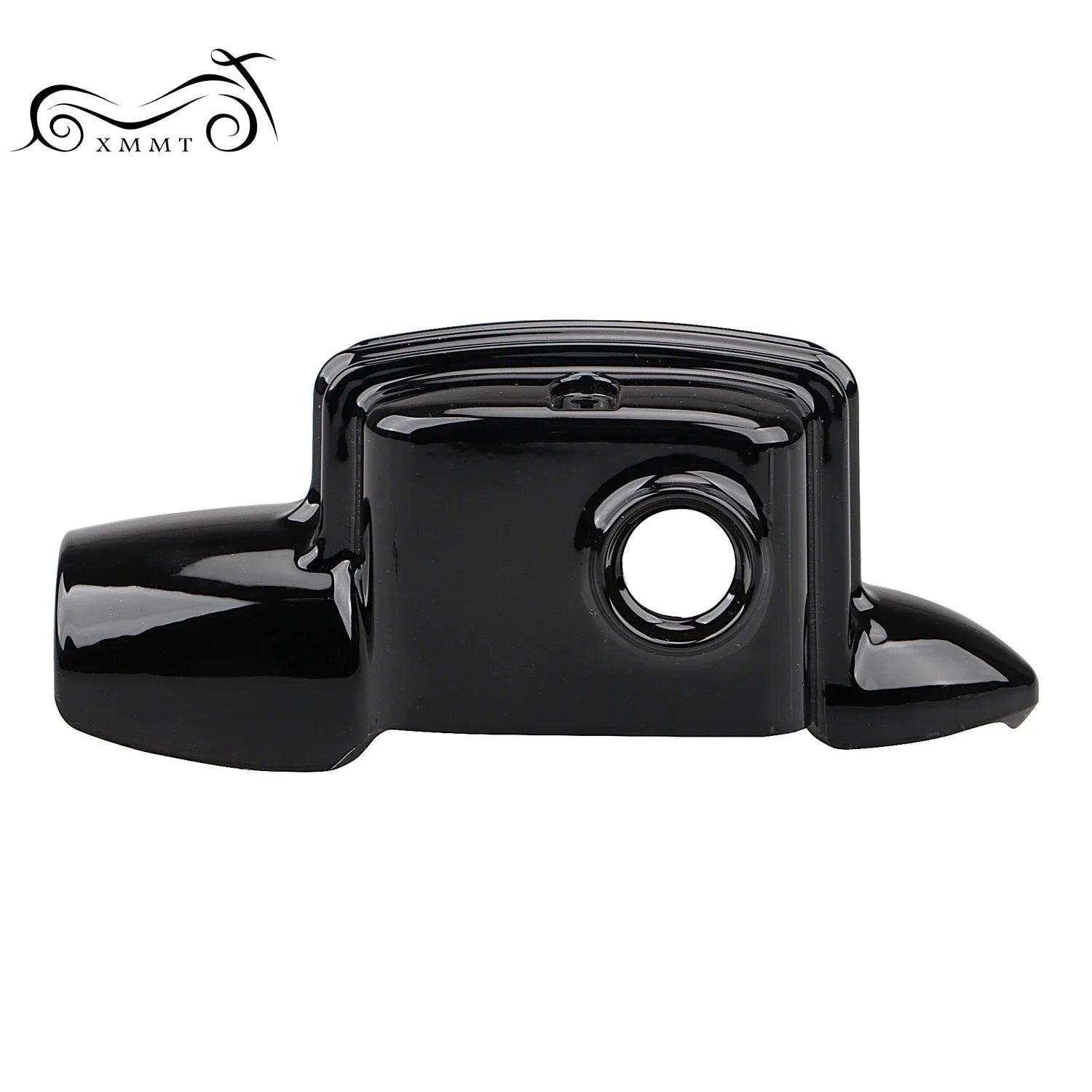 Motorcycle Gloss Black Rear Brake Master Cylinder Cover ABS Plastic For Harley Touring Road King Street Glide FLTRX 08-21 - RPM Rivals