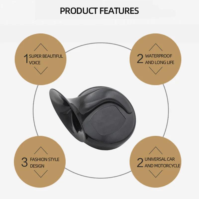 300DB 510HZ Motorcycle Horn snail style horn speaker 12v Supersound Boat Train horn signal horn Compressor Universal Waterproof
