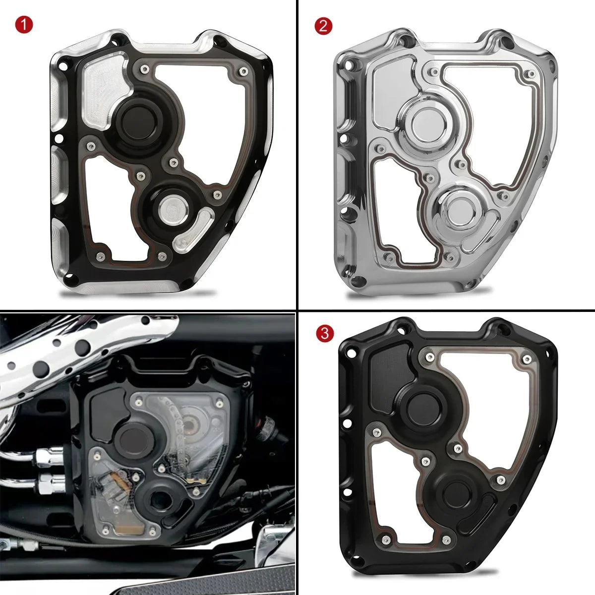 See-through Twin Cam Clarity Cam Cover For Harley Touring Street Glide road king 06-16 softail Fat Boy 01-17 Dyna CNC - RPM Rivals