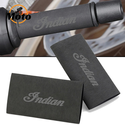 For Indian scout / Sixty bobber Chief Vintage Springfield Challenger Roadmonster FTR Motorcycle Heat Grip Cover Non-slip Rubber