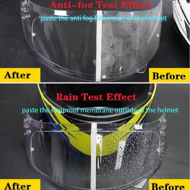 Helmet Motorcycle Accessories Anti-fog Rainproof Nano Coating Sticker Film for Motorrad Helm Pinlock Helmet Ears Casque Cross - RPM Rivals