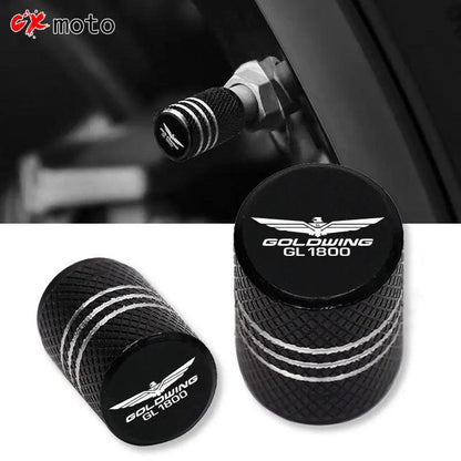 For HONDA Gold Wing 1800 GL1800 GL 1800 2001-2020 Motorcycle Tire Valve Air Port Stem Cover Cap Plug CNC Aluminum Accessories - RPM Rivals