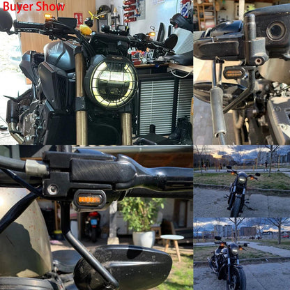 Motorcycle LED E Mark Turn Signal Indicator Light Mini Running Lamp For Harley Sportster XL 04-23 Touring Softail Street Glide - RPM Rivals