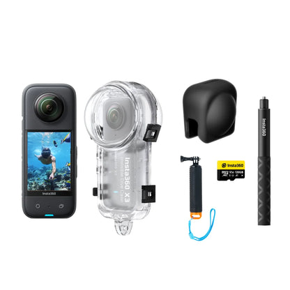 Insta360 X3 - NEW 5.7K 360 Action Camera, 72MP Photos, Waterproof and Rugged, 4K Single-Lens Mode