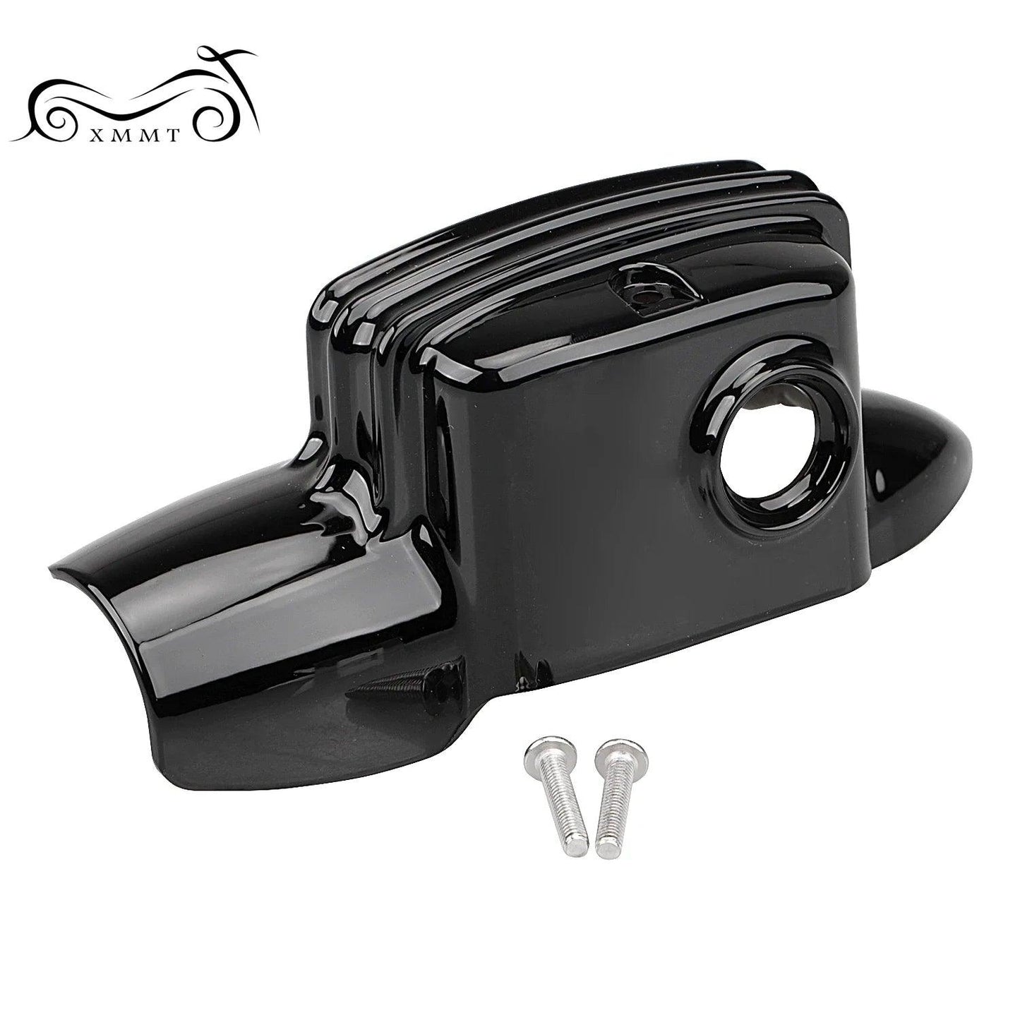 Motorcycle Gloss Black Rear Brake Master Cylinder Cover ABS Plastic For Harley Touring Road King Street Glide FLTRX 08-21 - RPM Rivals