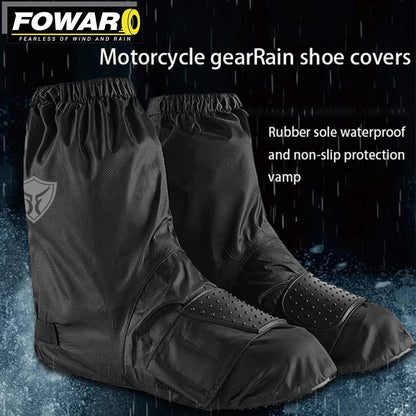 Motorcycle Shoe Covers Moto Protection Waterproof Footwear Boots Rain Snow Non-Slip Scooter Dirt Pit Motorbike Accessories M-L - RPM Rivals