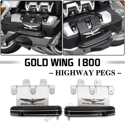 Goldwing GL1800 Accessories Highway Pegs for HONDA GOLD WING GL 1800 F6B Foot Peg Stealth Pedestal Pedals Goldwing Retrofit Part