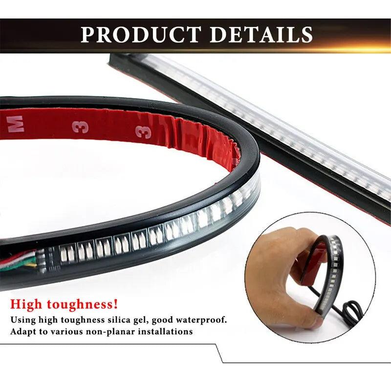 Motorcycle Brake Stop Light 2835 3014 SMD Universal Tail Lamp Strip Car Accessories Universal - RPM Rivals