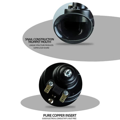 300DB 510HZ Motorcycle Horn snail style horn speaker 12v Supersound Boat Train horn signal horn Compressor Universal Waterproof