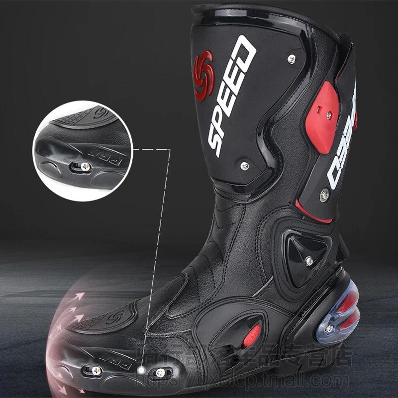 Riding Tribe Men Motorcycle Boots Moto Racing Motocross Off-Road Motorbike Motorcycle Shoes Botas Moto Riding Boots - RPM Rivals