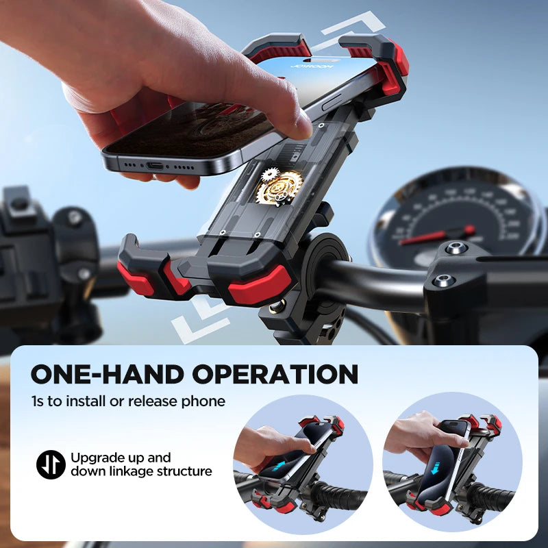 Motorcycle Phone Holder Upgrade Adjustable Handlebar Cradle Clip