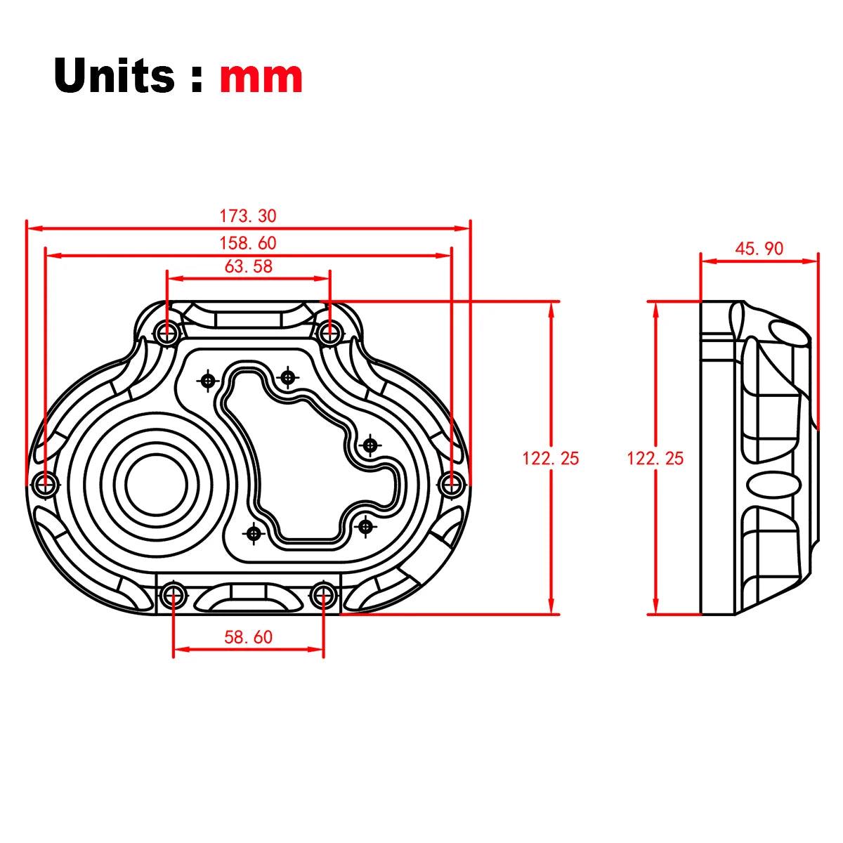 Clarity Transmission Side clutch Cover For Harley Dyna Low Rider FXDL Fat Bob FXDF Touring Road King FLHR Softail 07-13 CNC Production - RPM Rivals