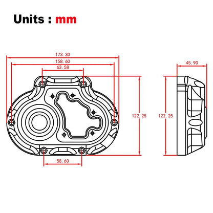 Clarity Transmission Side clutch Cover For Harley Dyna Low Rider FXDL Fat Bob FXDF Touring Road King FLHR Softail 07-13 CNC Production - RPM Rivals