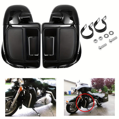 Motorcycle Gloss Black Lower Vented Leg Fairing Glove Box For Harley For Touring For Street Glide For Ultra For Road King 2014-2023 - RPM Rivals