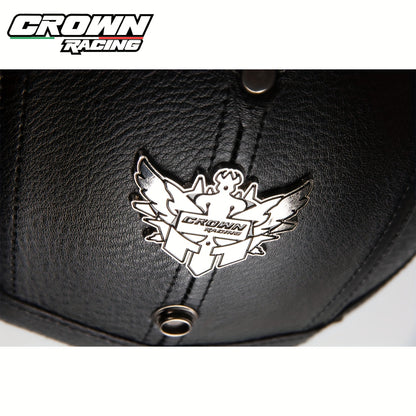 Crown Racing Retro Motorcycle Helmet Men's 3/4 Open Helmet Motorcycle Off-Road Integrated Motorcycle Helmets