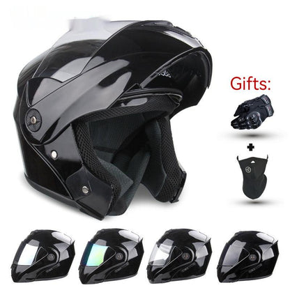 Electric Motorcycle Double Lens Exposed Men And Women Motorcycle Helmet - RPM Rivals